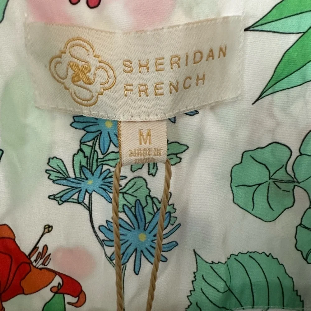 Floral White Maxi Dress with Green Leaf Print - Picture 7 of 9